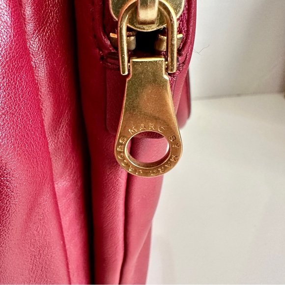 Marc by Marc Jacobs Top Handle Red Leather Satchel - Picture 8 of 9